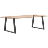  Noge za blagovaonski stol V-oblika 2 kom antracit 100 x (72-73,3) cm čelik | Eponuda.com