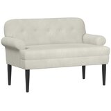  Ljubavni kauč s gumbima Krem 120 x 66 x 78 cm Baršun | Eponuda.com