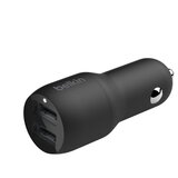 Belkin CCB001btBK Boost Charge punjač za auto upaljač Dual USB-A 24W, crni | shoptok.hr