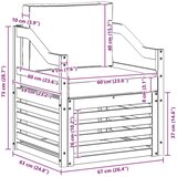  Zunanji kavč Masivno akacijevo les in poliester Naravna, (5000271024) | Shoptok.si