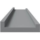  Zidne police za fotografije 2 kom sive 80 x 9 x 3 cm MDF | shoptok.hr