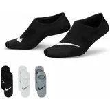 Nike Športne nogavice siva / črna / bela