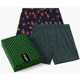 Atlantic 2-PACK Men's boxers with Christmas motif + gift box