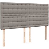  Otomanski krevet s madracem i LED smeđesivi 160x200cm tkanine | shoptok.hr