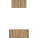 vidaXL Set TV omar 2 pcs artisan hrast 80 x 30 x 30 cm Konstruiran les | Shoptok.si