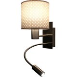 Brilagi LED fleksibilna lampa BOBO 1xE27/25W/230V + LED/3W mat hrom/bež/tačkice | Eponuda.com
