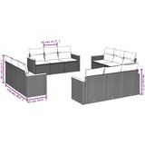  12-dijelni set vrtnih sofa od poliratana s jastucima bež | shoptok.hr