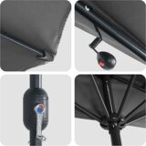 vidaXL Vrtni suncobran Antracit 294 x 150 x 224 cm tkanina | shoptok.hr