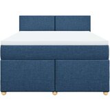 vidaXL Krevet s oprugama i madracem plavi 140x200 cm od tkanine | shoptok.hr