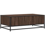  Stolić za kavu boja smeđeg hrasta 100x57x35 cm od drva i metala | shoptok.hr