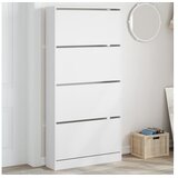 vidaXL Omarica za čevlje s 4 predali bela 80x21x163,5 cm | Shoptok.si