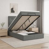  Krevet od pjene s madracem i LED-om Tamnosiva 120 x 200 cm | shoptok.hr