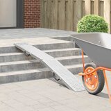  Sklopiva rampu 200kg po rampi Srebrno 186 x 23 x 4,5 cm | shoptok.hr