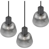 Črna viseča svetilka s steklenim senčilom ø 37 cm Tarifa – | Shoptok.si