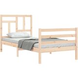  Kreveta s uzglavljem 90 x 200 cm od masivnog drva | shoptok.hr