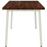  Kvadratni blagovaonski stol 140 x 70 x 75 cm - tamno smeđe i bijele boje 140 x 70 x 75 cm Četvrtasto | shoptok.hr