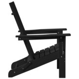 vidaXL Zložljivi stoli Adirondack 2 kosi Črna 74.5x80.5x90 cm HDPE | Shoptok.si