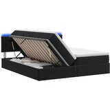  LED krevet za pohranu s madracem Crna 180 x 200 cm Baršun | shoptok.hr