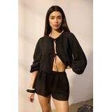 TRENDYOLMILLA Ženski šorts Tbess25Sr00013, Crni Cene