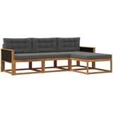  Set vanjskih sofa 4 kom. Prirodna i antracit | shoptok.hr