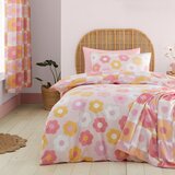 Catherine Lansfield Rožnata otroška posteljnina za zakonsko posteljo 200x200 cm Retro Daisy – | Shoptok.si
