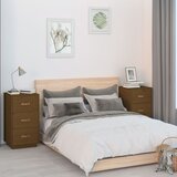  Noćni ormarići 2 kom boja meda 40x40x75 cm od masivne borovine | shoptok.hr