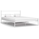 Maison Chic Posteljni okvir - Dvoposteljna postelja - Zakonska postelja bel kovinski 120x200 cm-J10223, (21762666) | Shoptok.si