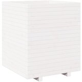 Maison Chic Vrtno cvetlično korito - Cvetlični Lonec belo 60x60x72,5 cm trdna borovina, (21789286) Cene