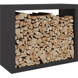  Stalak za drva za ogrjev crni 100x40x80 cm čelični | shoptok.hr