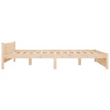  Posteljni okvir iz trdnega lesa 140x190 cm, (20906127) | Shoptok.si