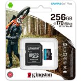 Kingston SPOMINSKA KARTICA 256GB 4K microSD (2v1 MICRO-SDXC ) 170MB/s | Shoptok.si