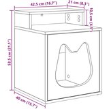  Mačja hiša Bela 42.5 x 40 x 52.5 cm Konstruiran les, (5000111120) | Shoptok.si