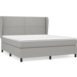 Maison Chic Box spring postelja - Vzmetna postelja z vzmetnico svetlo siva 180x200 cm blago SL7274, (21901133) | Shoptok.si