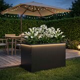  Vrtna posuda za sadnju s LED svjetlom Crna 50 x 80 x 48 cm Cijene
