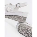 GOODIN White wedge sandals | Shoptok.si