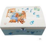  Kutija uspomena personalizirana imenom - poklon za rođenje, krštenje ili rođendan djeteta - 29. 25x35x17cm - 1672 Cijene