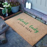 Artsy Doormats Otirač od kokosovih vlakana 60x90 cm Plant Lady Lives Here – | shoptok.hr