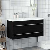  Kopalniška omarica z umivalnikom črna, (21279991) | Shoptok.si