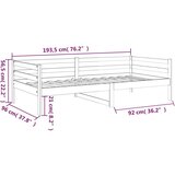  Dnevni ležaj smeđa boja meda 90 x 190 cm od masivne borovine | shoptok.hr