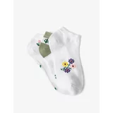 Koton 3-Piece Set of Booties Socks Floral Pattern