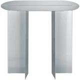 Pomoćni stol od nehrđajućeg čelika u mat srebrnoj boji 35x80 cm Oru –