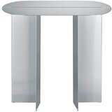 Blomus Stranska mizica iz nerjavečega jekla v mat srebrni barvi 35x80 cm Oru – | Shoptok.si