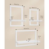 IBUYKE 3x kovinska stenska polica 40 cm | Shoptok.si