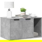  Kutija z mačji pijesak boja betona 80x50x45cm konstruirano drvo | shoptok.hr