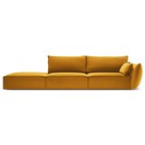 Mazzini Sofas Gorčično rumena žametna sedežna garnitura desni kot 264 cm Vanda – | Shoptok.si