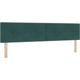  Postelja z vzmetnico Temno zelena 200x200 cm Žamet, (22051613) | Shoptok.si