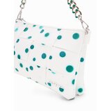 Desigual Torba preko ramena smaragdno zelena / bijela | shoptok.hr