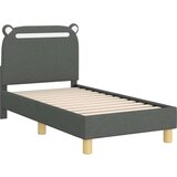  Okvir kreveta za malu djecu s naslonom Tamno siva 70 x 140 cm | shoptok.hr