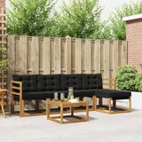  Set vanjskih sofa 6 kom. Prirodna i crna | Eponuda.ba