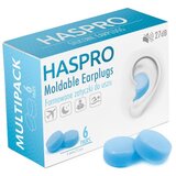 Haspro Silikonski čepići za uši Mold6 - plava boja (12 komada) | shoptok.hr